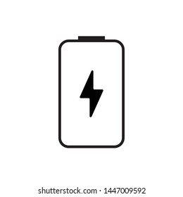 battery flat icon vector illustration