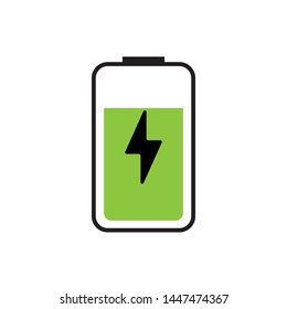 battery flat icon vector illustration