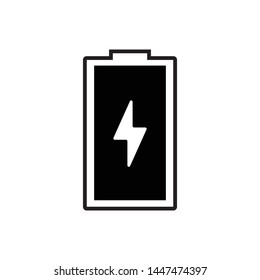 battery flat icon vector illustration