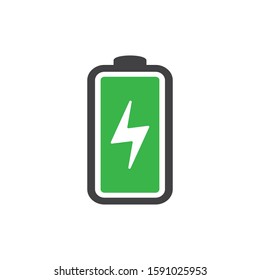 Battery flat icon vector illustration