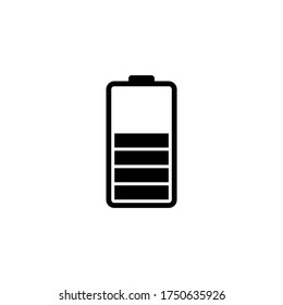 Battery flat icon vector illustration on white background