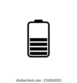 Battery flat icon vector illustration on white background