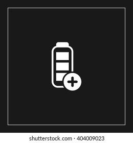 battery flat icon. battery vector illustration