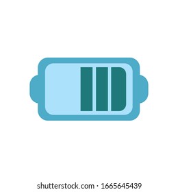 battery flat style icon design, energy power technology charge electricity accumulator supply low and bar theme Vector illustration