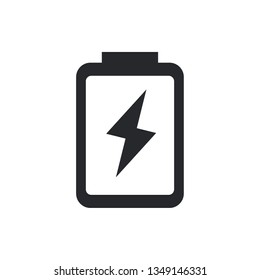 battery flat vector icon