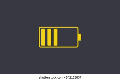 Battery flat vector icon