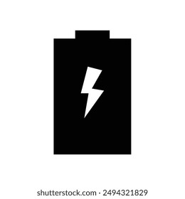Battery full charging icon vector
