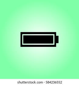 Battery full icon, accumulator vector illustration