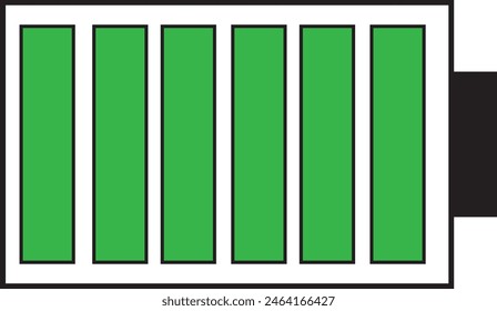 Vollbatterie-Icon Design EPS 10