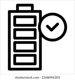 Battery Full Icon Element For Design