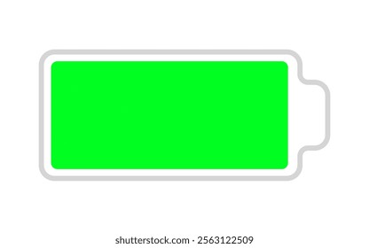 battery full icon Horizontal vector illustration