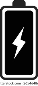 Icono de batería completa . Concepto de Tecnología. Botón completo de la interfaz del Recargo de la batería. Signo del acumulador de nivel de potencia