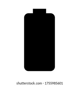 Battery full icon vector isolated on white background.