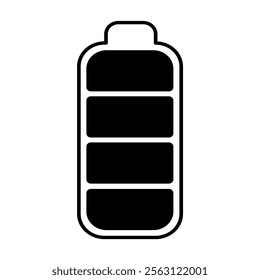 battery full icon Vertical vector illustration