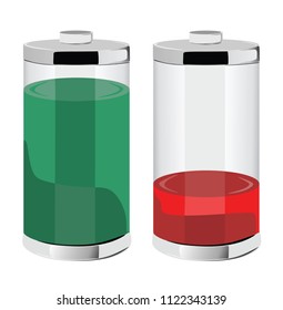 Battery, full power and low power battery