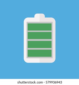 battery full sign blue