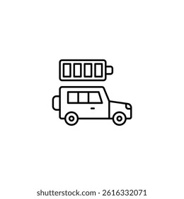 Battery Full vector line icon icons design