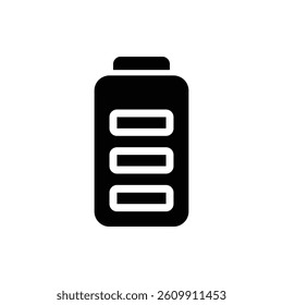 Battery Glyph Icon. Battery Icon