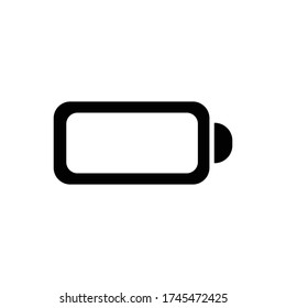 battery with glyph icon illustration