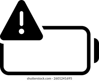 battery glyph icon illustration vector
