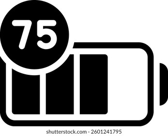 battery glyph icon illustration vector