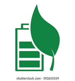 battery green leaf icon