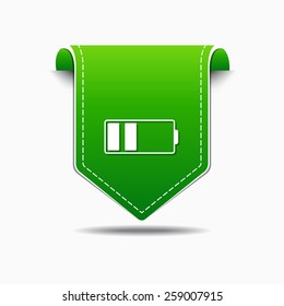 Battery Green Vector Icon Design