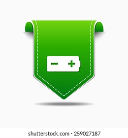 Battery Green Vector Icon Design