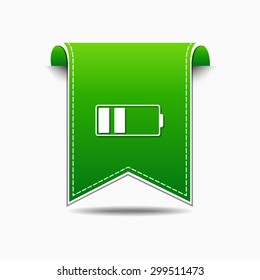 Battery Green Vector Icon Design