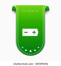 Battery Green Vector Icon Design