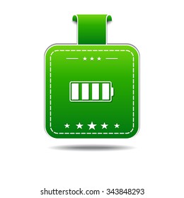 Battery Green Vector Icon Design