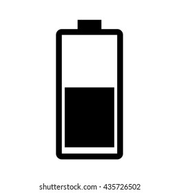 battery half full , vector