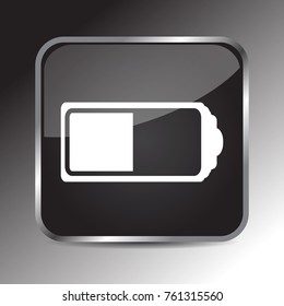 battery icon 3d. Internet icon 3d and application icon 3d. Vector eps 10.