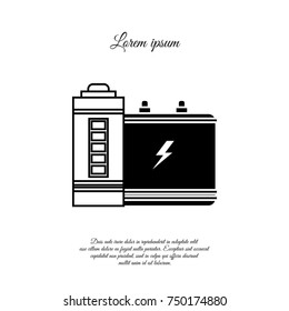 Battery icon. Accumulator icon