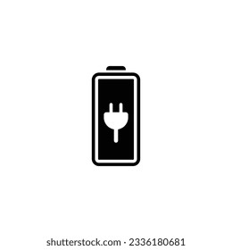 Battery icon. Battery charge indicator icon. Vector illustration. on white background