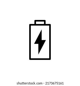 Battery icon. battery charge level. battery charging icon on white background