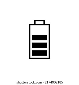 Battery icon. battery charge level. battery charging icon on white background