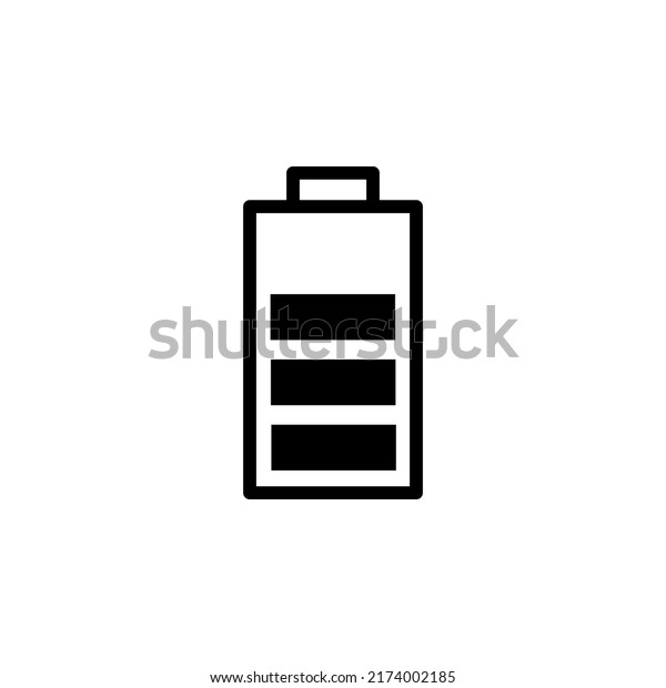 Battery icon. battery charge level. battery\
charging icon on white\
background