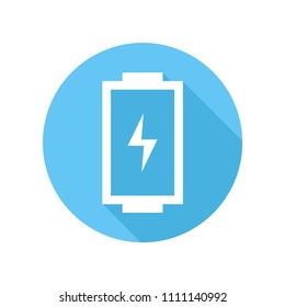 Battery Icon with Charge Level. Sign and Symbol