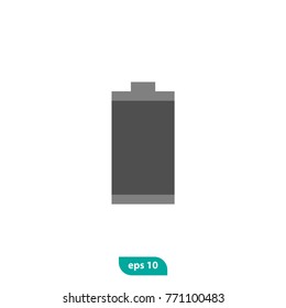 Battery icon, charge symbol. Flat vector sign isolated on white background. Used for web and graphic design, mobile app etc