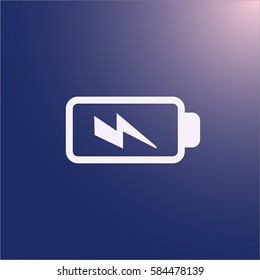 Battery icon, charge vector