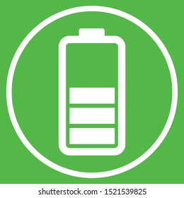 Battery icon. Charger symbol vector