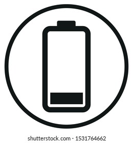Battery icon. Charger symbol vector