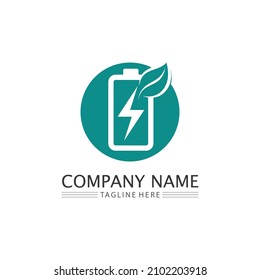 Battery icon and charging, charge indicator Vector logo design level Battery Energy Power running low up status batteries set logo Charge level illustration