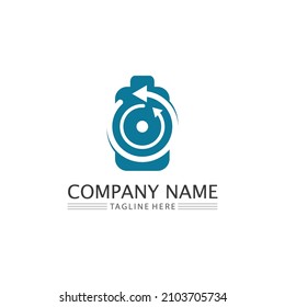 Battery icon and charging, charge indicator Vector logo design level Battery Energy Power running low up status batteries set logo Charge level illustration