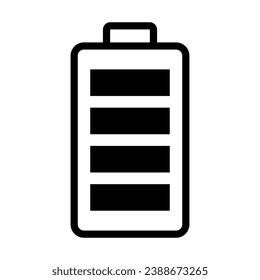 Battery icon. Battery charging sign. Vector illustration isolated on white background
