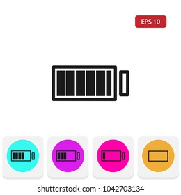 battery icon .charging vector illustration