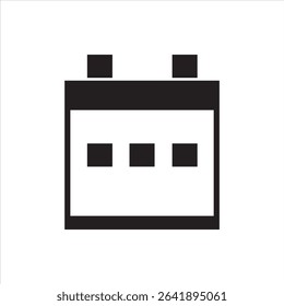 Battery icon in clean vector style, symbolizing power, energy, and charge levels. Perfect for apps, devices, and tech designs. Fully editable Adobe Illustrator EPS file included.