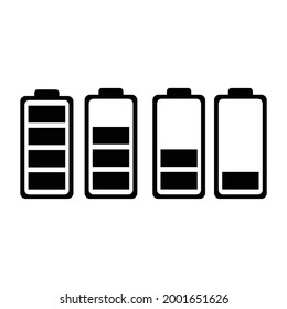 Battery icon collection - full battery - simple battery icon