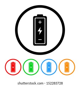 Battery Icon with Color Variations